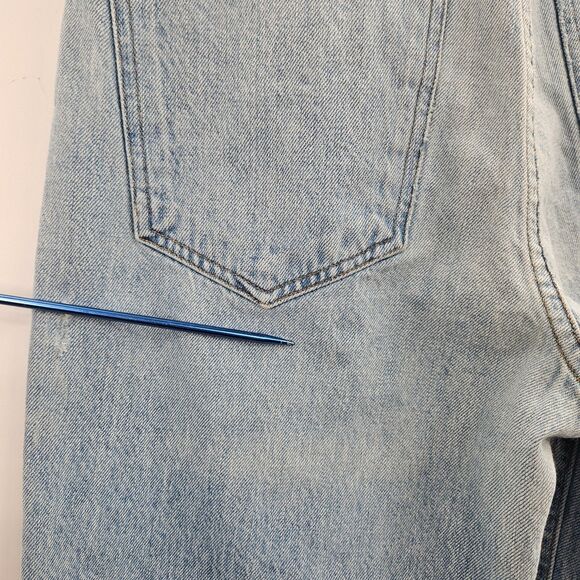 Agolde Criss-Cross Upsized Jeans (Sz 26) High Rise Straight Leg Suburbia - Picture 6 of 9